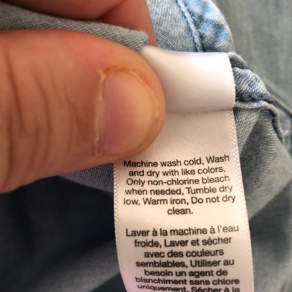 Gap jean shirt - size L - gently worn - Picture 5 of 5